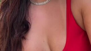 Abby Berner Red Bikini Erotic Bikini – Onlyfans !